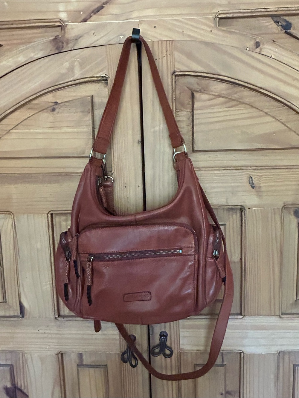 MARTA PONTI Leather Satchel Crossbody
